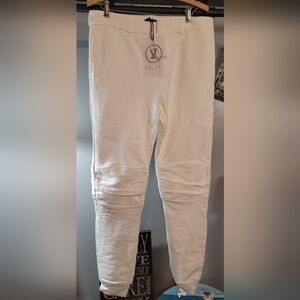 LVL XIII White Jogger Pants